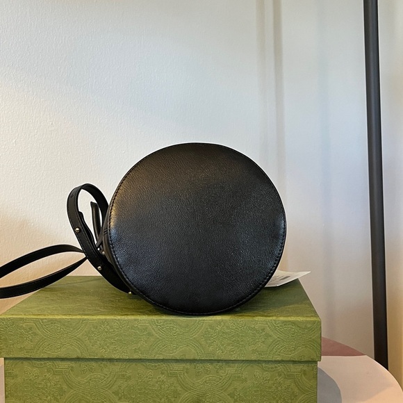 Mansur Gavriel Mini Fortuna Bucket Bag Black Made in Italy NWT - Picture 3 of 8